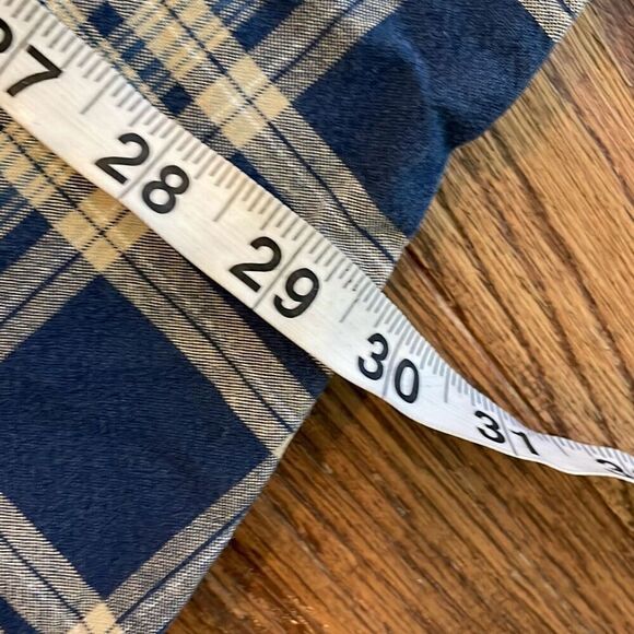 L.L. Bean blue plaid traditional fit checkered button down XL - Picture 8 of 11